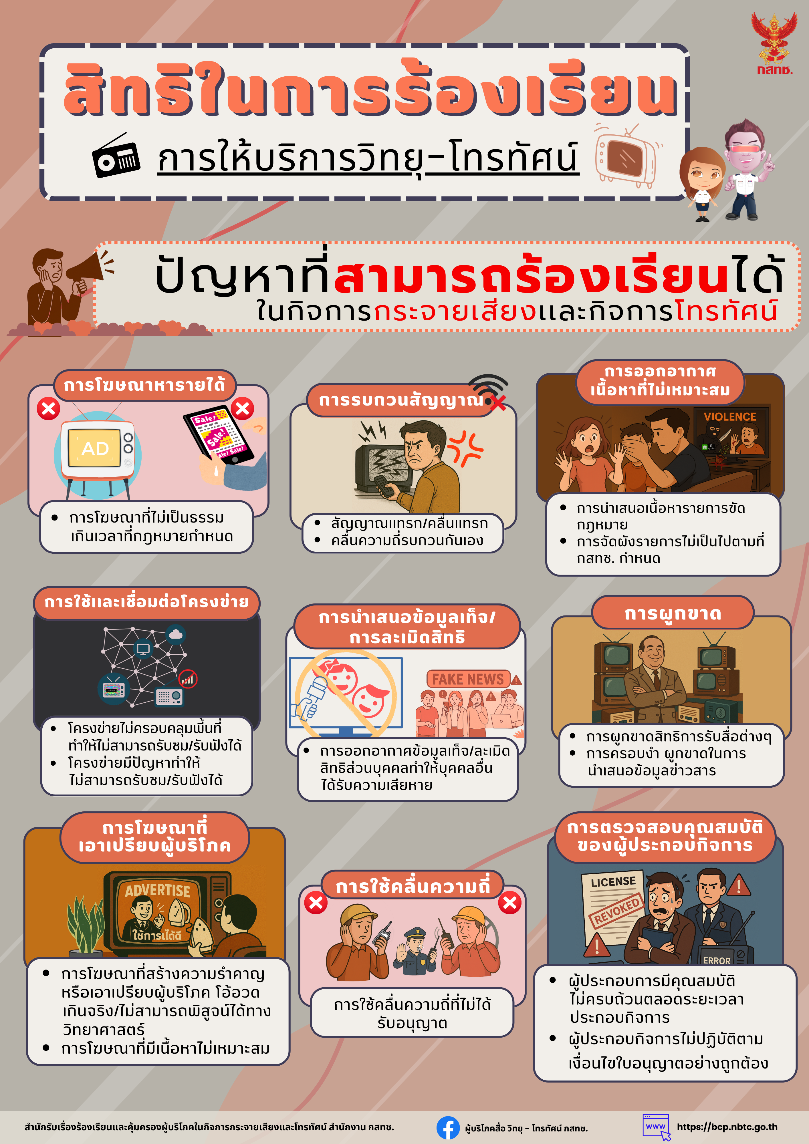 สิทธการร้องเรียนการให้บริการวิทยุ โทรทัศน์